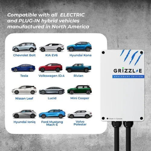 Vista 4 de Grizzl-E Classic Cargador de Vehículo Eléctrico (EV) Nivel 2 hasta 40 Amperios, Certificado UL, Estación de Carga Rápida de Pared para Auto