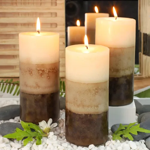 Vista 9 de Pillar Candles - Vela perfumada de Immeiscent para aromaterapia, con aroma a cupcake de vainilla, de 50 horas de combustión limpia, velas moteadas