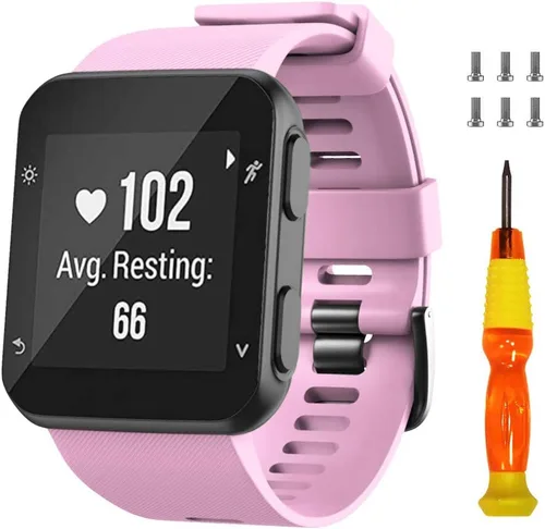 Vista 8 de NotoCity Correa de reloj de repuesto de silicona suave para Garmin Forerunner 35, compatible con Forerunner 35 Smartwatch