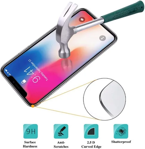 Vista 6 de Funda para teléfono transparente + 3 piezas de película de vidrio templado para Oppo Realme 6 Pro (6.6 pulgadas), protector de pantalla HD + funda