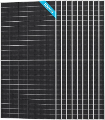 Vista 12 de Renogy Panel solar bifacial de 640 vatios, monocristalino para encendido