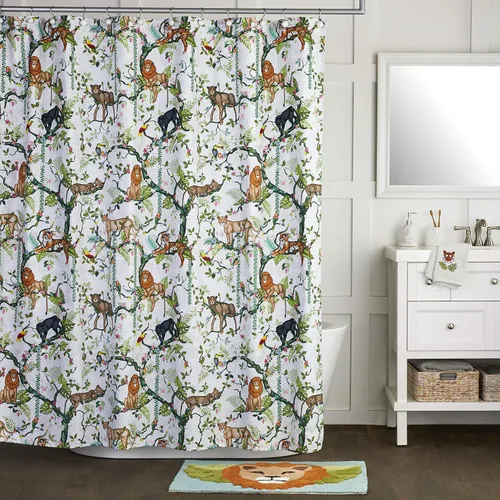 Vista 11 de SKL Home Vern Yip Jungle Cats - Porta cepillos de dientes, color blanco