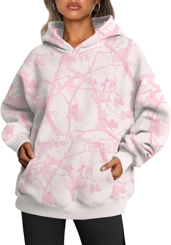 Vista 37 de Trendy Queen Sudaderas con capucha de gran tamaño para mujer, sudaderas de felpa para mujer, suéteres de moda de otoño, suéteres de invierno Lunares