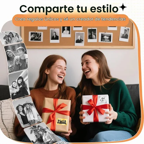 Vista 7 de Phomemo Mini Impresora de Calcomanías - Máquina Impresora de Calcomanías Mini M02, Cápsulas de Impresión Adecuadas para Bricolaje Creativo, Diarios