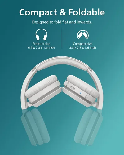 Vista 5 de Philips H4205 Auriculares inalámbricos con controladores de 1.260 in y BASS Boost bajo demanda, color blanco