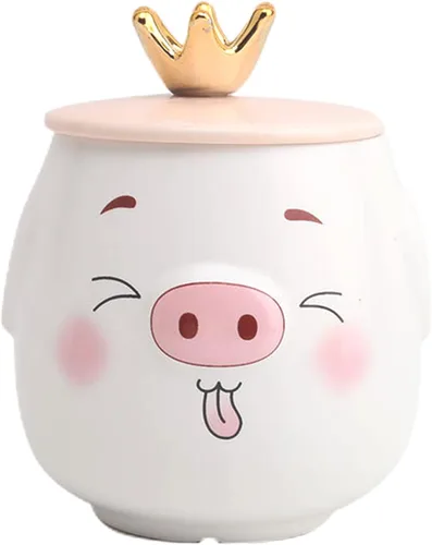 Vista 21 de Taza de globo de aire caliente con tapa, cuchara para niños, taza de leche de dibujos animados, taza 3D, taza de café de cerámica, taza de té