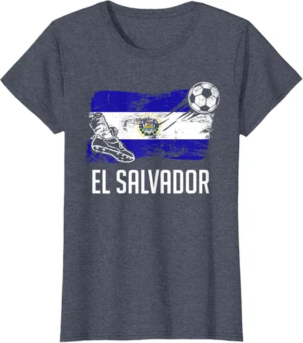Vista 81 de Camiseta salvadoreña con bandera de fútbol salvadoreño