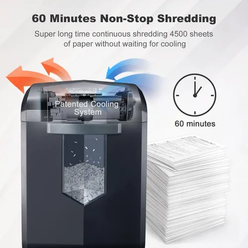 Vista 2 de Bonsaii Trituradora de papel Micro Cut C149-D de 14 hojas para oficina y paquete de 24 hojas de lubricante