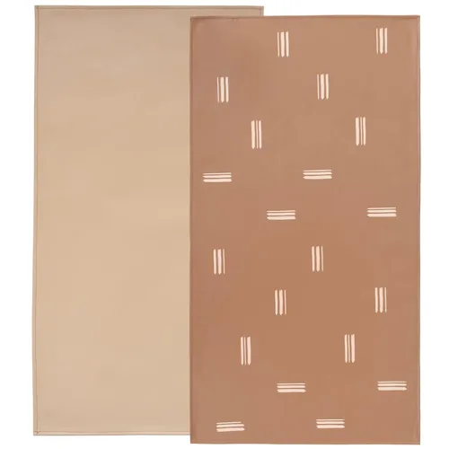 Vista 9 de Owlowla Cambiador de pañales para bebé, cambiador portátil, cambiador de viaje, para bebés y niños pequeños (beige y negro)