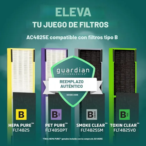 Vista 7 de GermGuardian AC4825 Purificador de aire, AC4825, GermGuardian, gris, 1, 1