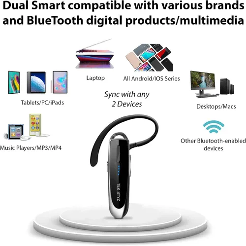 Vista 5 de Auriculares Bluetooth 5.3 compatibles con Samsung Galaxy S20/FE/Ultra/S20+/5G/Fan Edition/Plus IPX5 impermeables, micrófonos duales, reducción