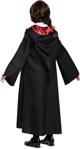 Vista 4 de Hermione Costume Combo, Official Wizarding World Deluxe Hooded Robe and Wand for Kids