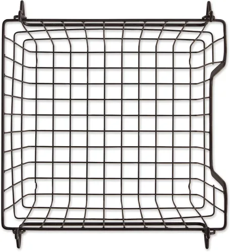 Vista 3 de DII - Cubo de almacenamiento de alambre de metal, pequeño, 11 x 11 x 6 pulgadas, negro