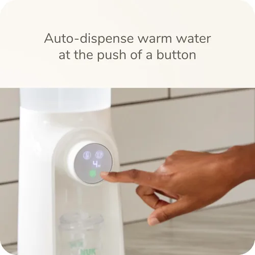 Vista 2 de NUK Calentador instantáneo de biberones y dispensador de agua con 3 ajustes de temperatura, un elemento esencial para recién nacido rápido