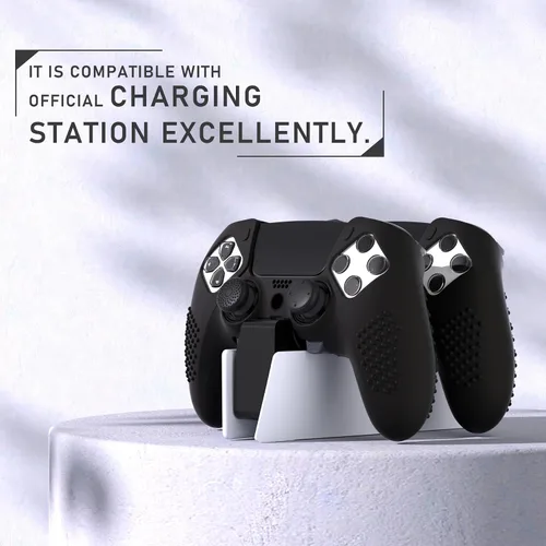 Vista 113 de PlayVital 3D Studded Edition Anti-Slip Silicone Cover Case for ps5 Edge Controller, Soft Rubber Protector Skin for ps5 Edge Wireless Controller with