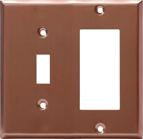 Vista 35 de ENERLITES - Placa de pared combinada para interruptor de palanca y enchufe decorativo, cubierta de acero inoxidable 201, resistente a la corrosión