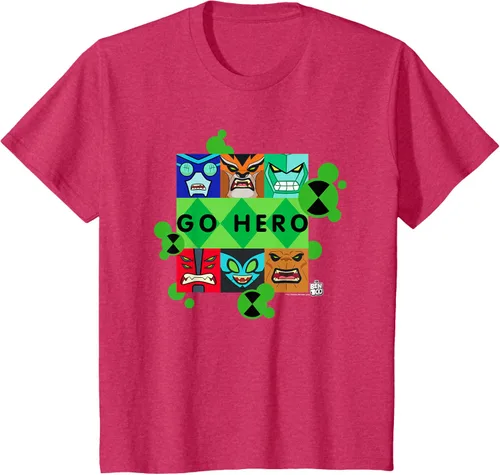 Vista 65 de Ben 10 Go Hero - Camiseta, Azul / Patchwork, S