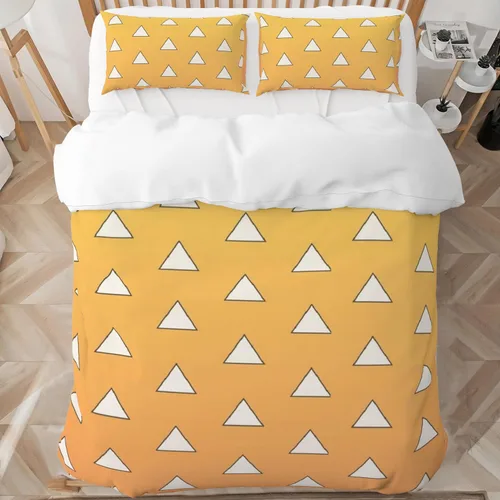 Vista 9 de INFLAG Juego de ropa de cama de anime: juego de funda de edredón de microfibra cepillada suave de 68 x 90 pulgadas, 3 piezas, 1 funda de edredón