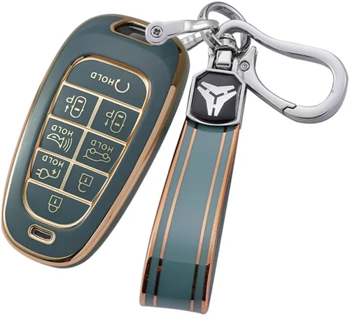 Vista 21 de ontto Soporte para llavero remoto inteligente de 8 botones compatible con Hyundai Sonata Sel IONIQ 5 Nexo Tucson Sonata 2020 Grandeur 2020 Sonata