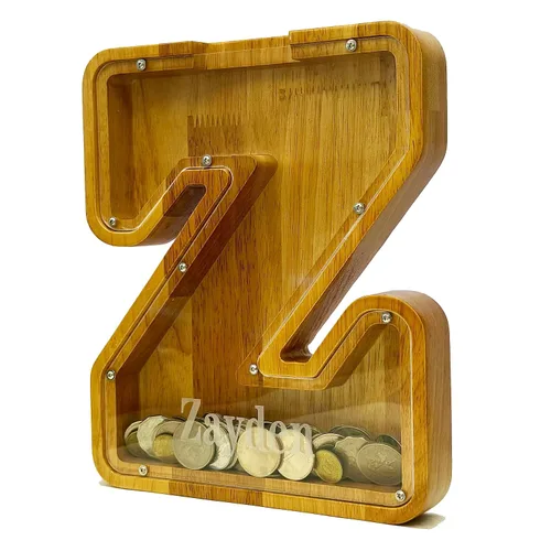 Vista 49 de Alcancía personalizada grande de madera con letras, alcancía de monedas, alcancía personalizada con nombre, puede usarse como regalo de Navidad