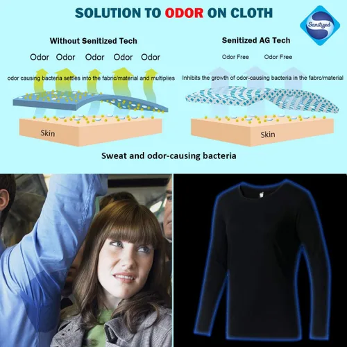 Vista 3 de Camiseta 100 lana merino para mujer capa base de manga larga resistente al olor para exteriores