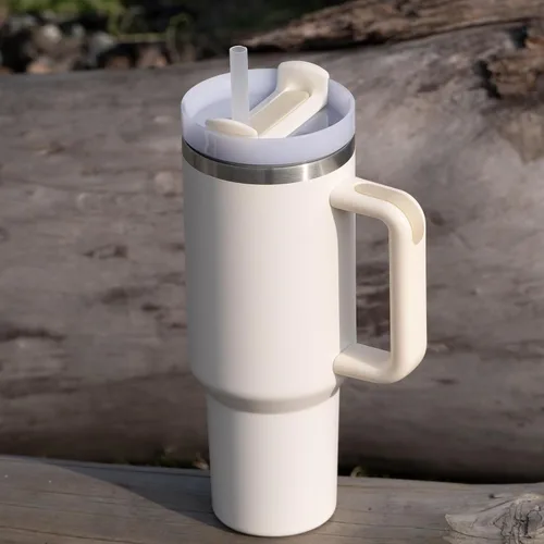 Vista 5 de 6 piezas de pajitas de repuesto para Stanley Adventure Quencher 40 oz 30 oz Vaso de viaje, pajitas con cepillo de limpieza para accesorios Stanley