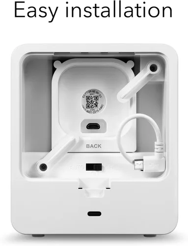 Vista 6 de Wasserstein Funda de reloj despertador para Blink Mini, versión negra, cubierta discreta para colocación de cámara discreta, no compatible con Blink