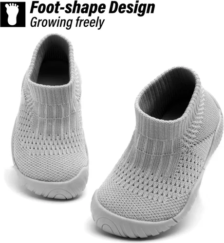 Vista 3 de Baby Shoes Sneakers Walking Shoes Slippers for Baby Boy Baby Girl Infant Toddler Wide Toe Box Slip On Non-Slip First Walker Shoe