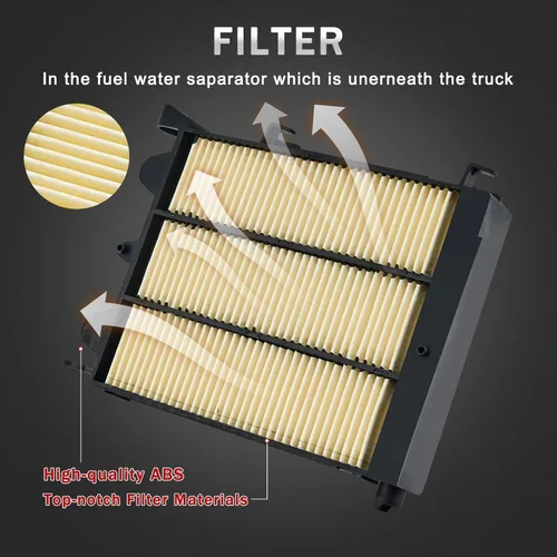 Vista 3 de Filtro de combustible diésel 6.7L Powerstroke compatible con Ford F-250 F-350 F-450 F-550 Super Duty V8 2017-2025 Reemplazo# FD4624 FD4625