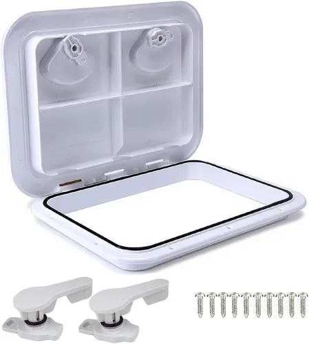 Vista 10 de YaeMarine Marine Boat Deck Access Hatch & Lid for Boat Marine Caravan RV Negro