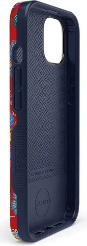 Vista 8 de Casely Funda para iPhone 15 Flores pintadas Frida Kahlo Floral Girly Funda atrevida Compatible con MagSafe