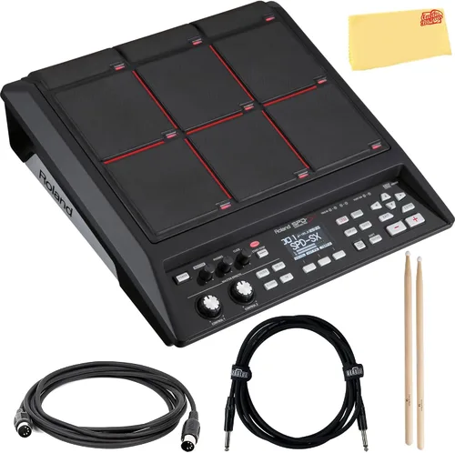 Vista 11 de Roland SP-404MKII Paquete creativo de muestreador y efector con cable MIDI, cable de instrumento y paño de pulido de Austin Bazaar