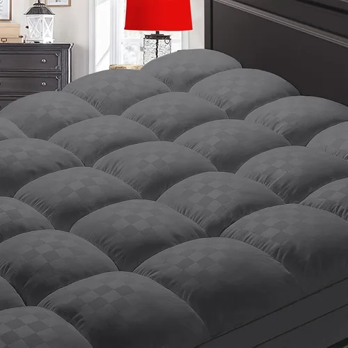Vista 8 de SameBed Cubrecolchón tamaño individual, almohadilla de colchón extra gruesa para dolor de espalda, protector de colchón refrescante con bolsillo