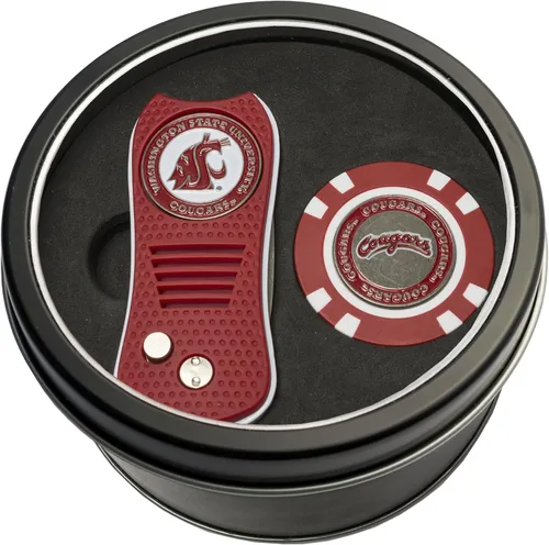 Vista 7 de Team Golf NCAA - Juego de regalo de lata unisex para adultos con herramienta Switchfix Divot y chip de golf