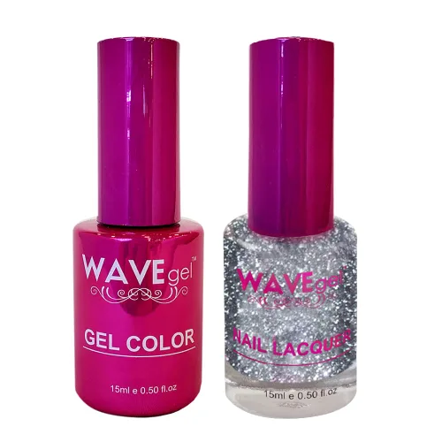 Vista 112 de WAVEGEL - Juego dúo de gel y esmalte de uñas a juego - Colección Princess - #001 Super Black I 0.5 onzas #001 Super Negro
