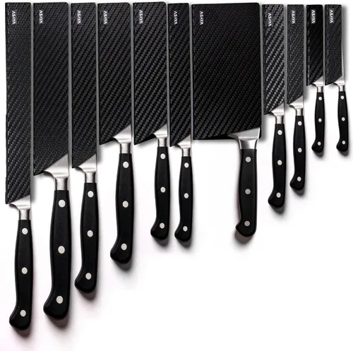 Vista 9 de Asaya Protectores profesionales para filos de cuchillo, dos fundas universales para cuchillos Streak, 6 x 1 pulgada, extra resistente, plástico ABS