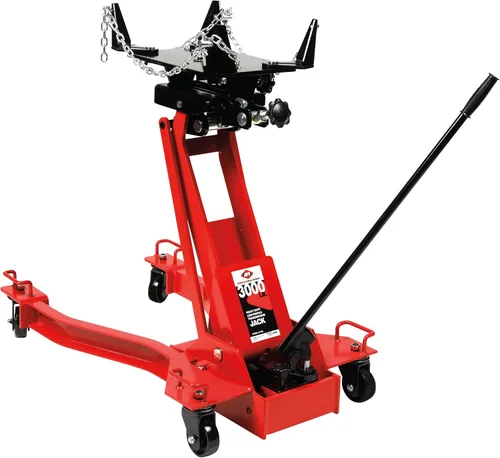 Vista 8 de AFF Gato de transmisión hidráulica manual de perfil bajo - Cuerpo de acero resistente, sillín ajustable con cadena de seguridad y mango 360 - Para