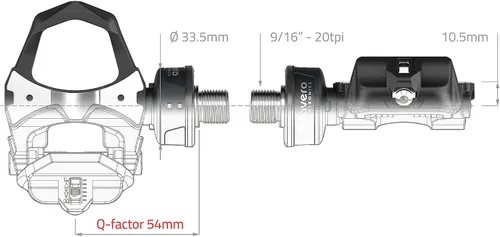 Vista 9 de Favero Assioma Duo Pedal de Medidor de Potencia