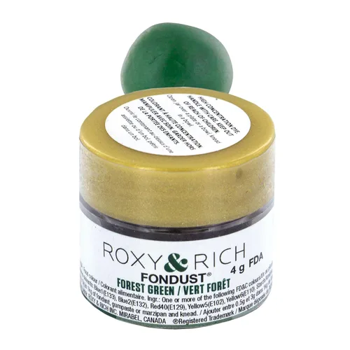 Vista 18 de Roxy & Rich Fondust - Polvo para alimentos color aguacate, 0.14 oz