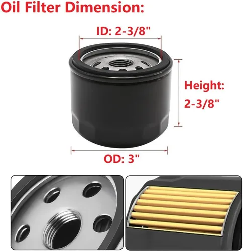 Vista 4 de Kit de cambio de aceite FR691V 49065-7007 49065-0721 Filtro de aceite para Kawasaki FR691V FR730V FR651V FR600V FX600V FS691V FS651V 492932 492932S