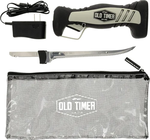 Vista 7 de Old Timer Electric Fillet Knife with Rechargeable Battery, 8" Blade, High Carbon Stainless Steel, For Fishing, Filleting, and Outdoors