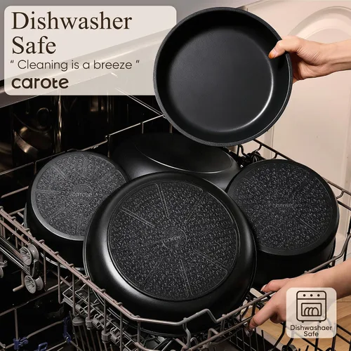 Vista 9 de CAROTE 23pcs Pots and Pans Set Non Stick, Cookware Set Detachable Handle