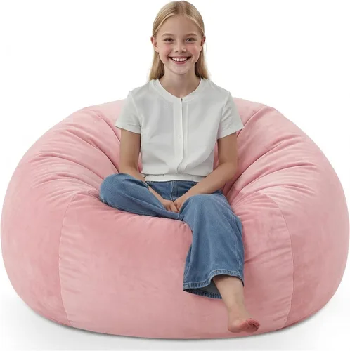 Vista 55 de Silla de Puf de 2 pies, Sillas de Puf Cómodas con Relleno de Espuma Viscoelástica, Sofá de Puf Esponjoso con Cubierta de Terciopelo Holandés, Sillas