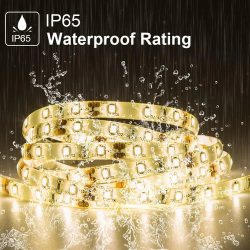 Vista 3 de Unidades de tiras de luz LED a prueba de agua, SMD 2835 LEDs 12V, Tiras de luz de cinta LED de 12V