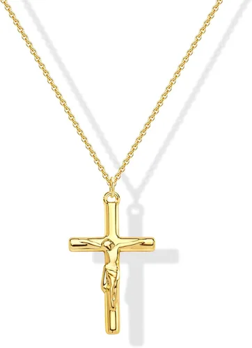 Vista 86 de Collar de cruz para mujeres y niñas, delicado chapado en oro de 14 quilates, gargantilla con dije de cruz que no se deslustra, impermeable, moderno