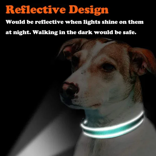 Vista 4 de Martingale - Collar para perro con cadena de acero inoxidable, collar reflectante de nailon acolchado suave ajustable, cadena resistente sin