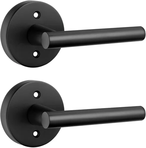 Vista 42 de Goldenwarm Juego de cerraduras negras para puerta exterior con cerrojo, aleación de zinc con llave igual con cerrojo de seguridad, manija de puerta
