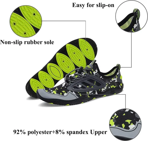 Vista 2 de Mens Womens Water Shoes Aqua Shoes Swim Shoes Beach Sports Quick Dry Barefoot for Boating Fishing Diving Surfing