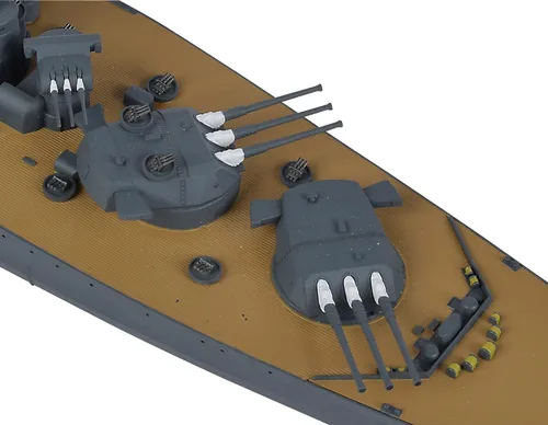 Vista 5 de Tamiya 31113 1/700 Buque de guerra japonés Yamato Kit de modelo de plástico