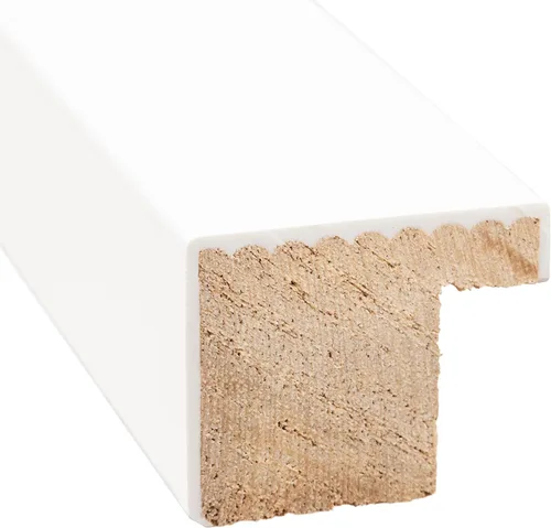 Vista 3 de Marco blanco de madera maciza de 15 x 36 pulgadas, incluye protector de acrílico UV, tablero de respaldo de espuma libre de ácidos, accesorios